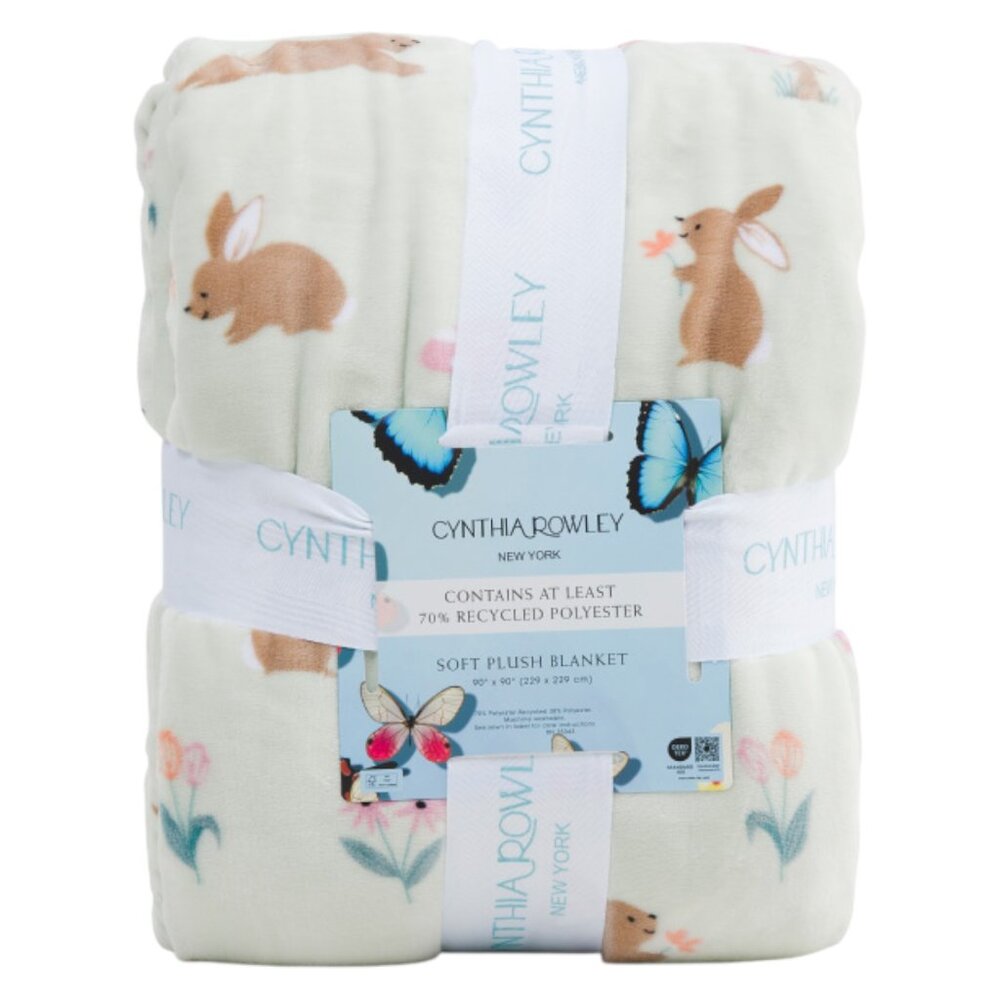 CYNTHIA ROWLEY Dainty Bunnies Blanket